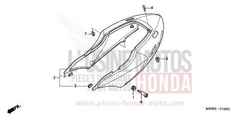 REAR COWL (CBR600F/F44) CBR600F2 de 2002